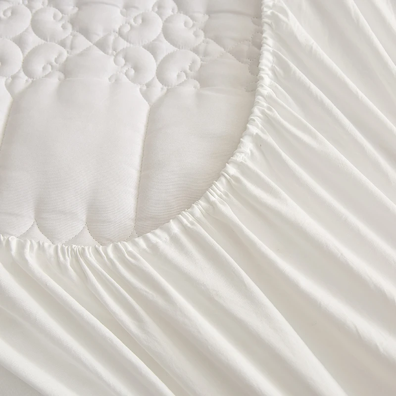 WASART King Size Double Bed Quilted Waterproof Mattress Protector Cover Elastic Fitted Sheet Protection Pad Thick Bedspread 150