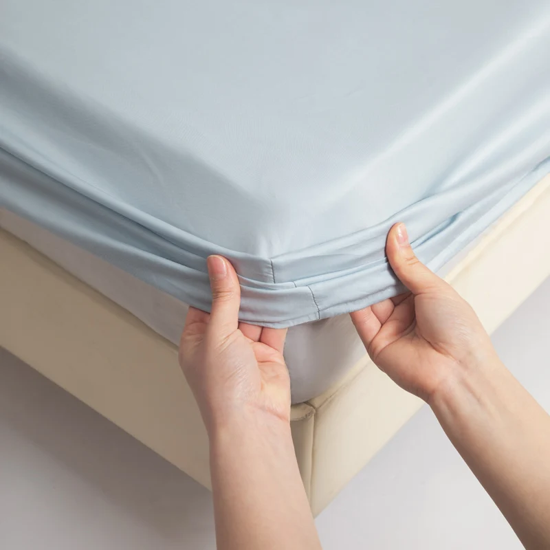 Pure Mulberry Silk Fitted Sheet Single Double King Queen Size Mattress Cover Luxurious High-End 100% Silk Bedding Sheets 160/200