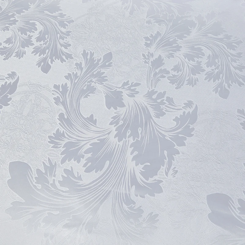 WASART Satin rayon jacquard white duvet cover couple 2 people double bed quilt cover bedding set queen king size comforter set