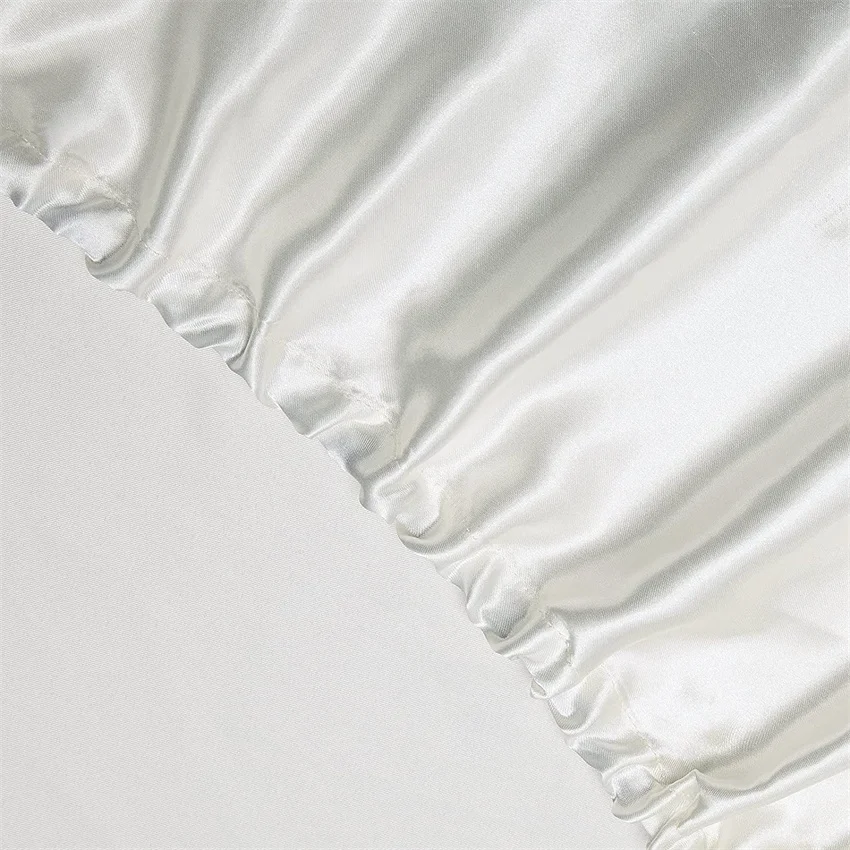 Luxury Bedding with Fitted Sheet Flat Sheet Pillowcase Mulberry Silk Bed Sheets Set Queen King Size Deep Pocket Flat Bedsheets