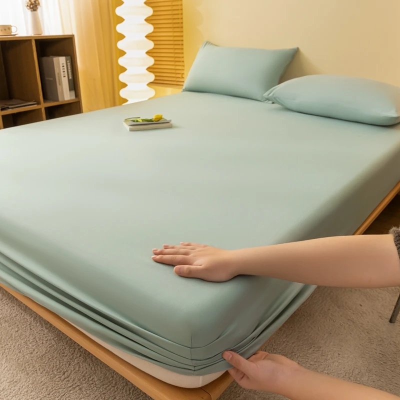 WASART 2 people luxury double bed bed sheet elastic fitted sheet mattress cover couple bed linen 150x200 bedding queen king size
