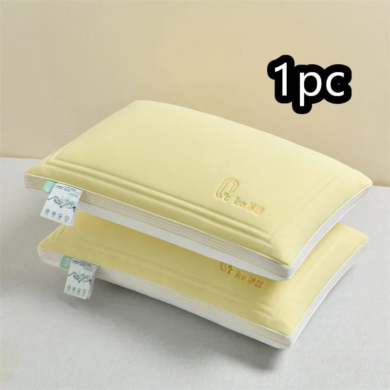 Cooling Pillows Adjustable Orthopedic Pillows Neck Protection Summer Bedding for Side Back Stomach Sleepers Ergonomic Pillow 1PC