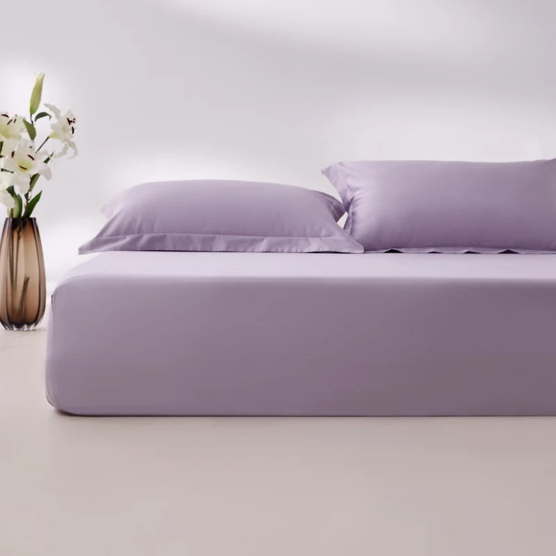 Premium Egyptian Cotton Fitted Sheet with Elastic Bands 800 Thread Count Mattress Covers for Single Double King Queen Bed Cover