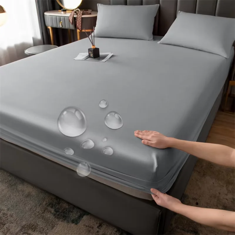 WASART Waterproof mattress protector cover queen king size double bed bedspread elastic fitted sheet bed protection pad 90/180cm