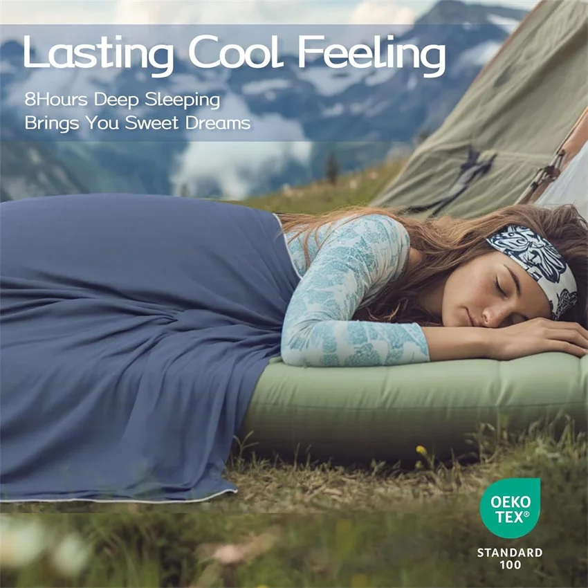 Newest Summer Quilt Soild Color Lightweight Comforter Soft Ice Silk Cooling Blanket with Double Side Arc-Chill Cold Tech Fabric