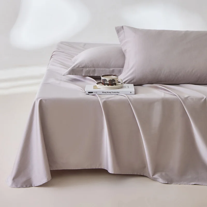 100% Egyptian Cotton Bed Sheet Set 1600 Thread Count Bedding Set Luxury Flat Top Sheet Fitted Bed Sheets Pillowcase Smooth Soft