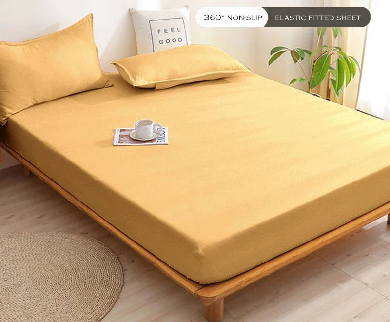 WASART Luxury double bed bed sheet elastic fitted sheet mattress protector cover couple 2 people bed linen 150 bedding king size