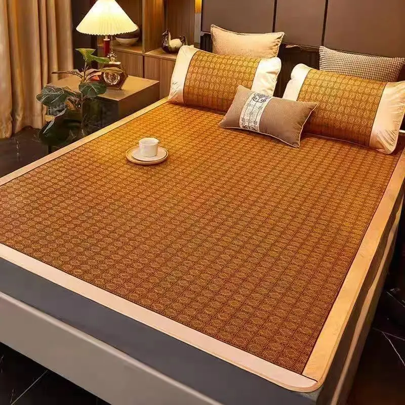WASART Summer bamboo rattan mattress adult baby cool sleeping mat kit 90/150 single double bed foldable sheet bed protection pad