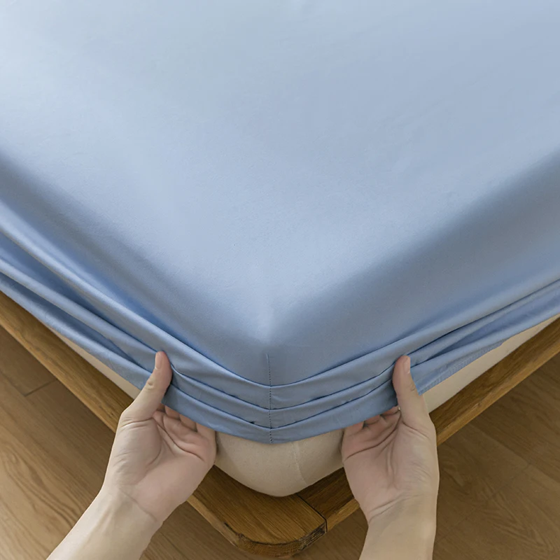 Waterproof Mattress Protector Breathable Smooth Mattress Cover Anti-mite Bed Cover Twin Queen King Size Bed Elastic Fitted Sheet