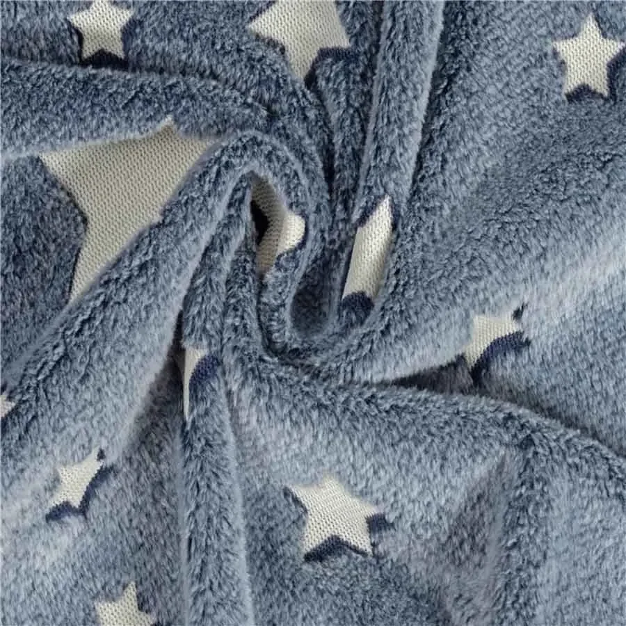 WASART Soft flannel glow in the dark blanket child gift winter warm velvet fleece magic throw blanket for bed sofa bedspread