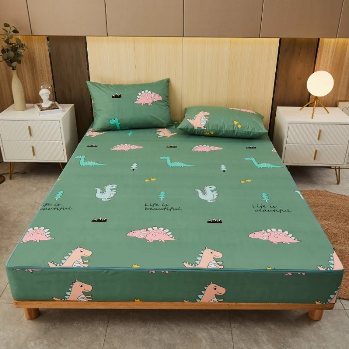 6-Sided Waterproof Mattress Cover with Zipper Customized Size Soft Fitted Sheet Antibacterial Breathable Mattress Pad Protector