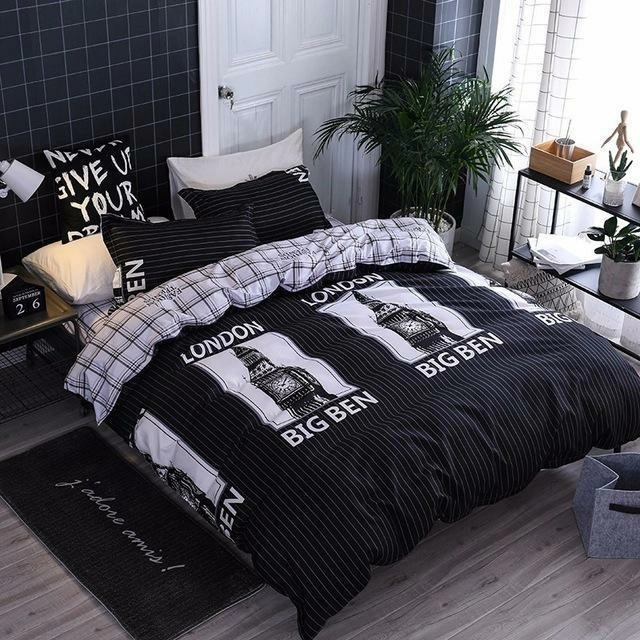 J5 Bedding Set Jpcs King Duvet Cover/ Quilt Cover/comforter Cover + 2 Pillowcase Bed Cover Size 150*200/180*220/200*200/220*240