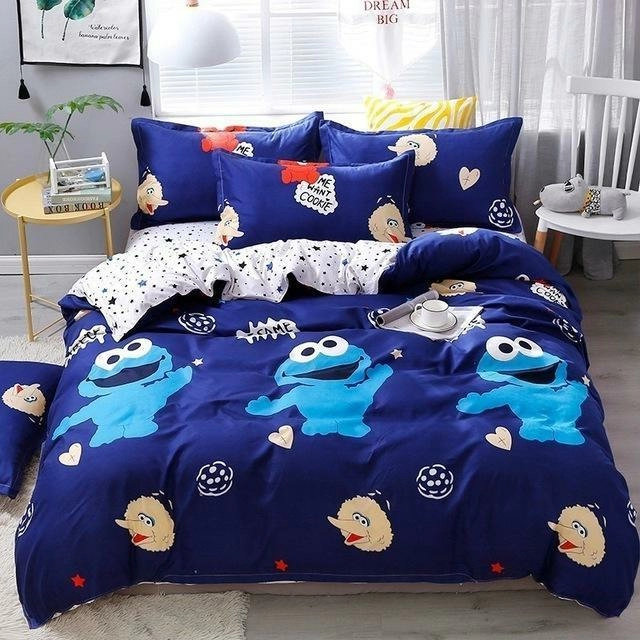 J5 Bedding Set Jpcs King Duvet Cover/ Quilt Cover/comforter Cover + 2 Pillowcase Bed Cover Size 150*200/180*220/200*200/220*240